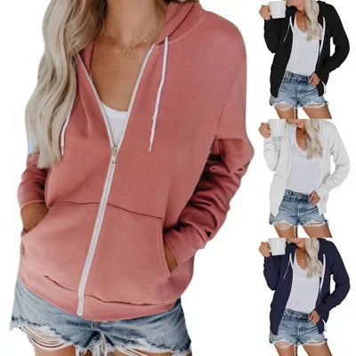 Olivia Cozy Hooded Zip-Up Jacket