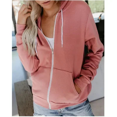 Olivia Cozy Hooded Zip-Up Jacket